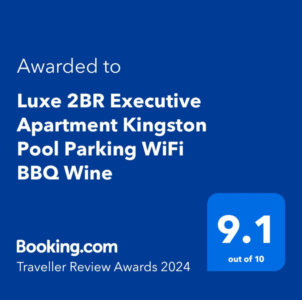 Luxe 2Br Executive Apartment Kingston Pool Parking Wifi Bbq Wine Exterior foto